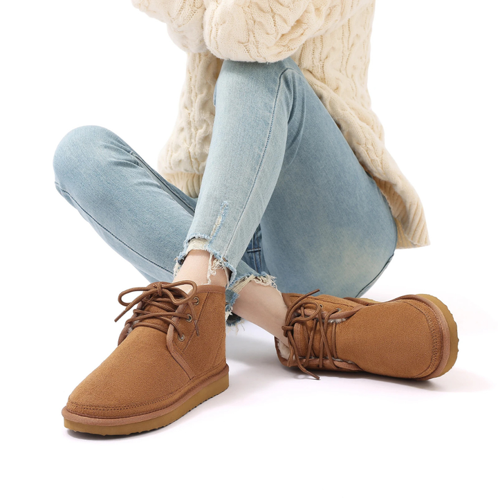Ridgefall | Herre Cozy ruskind varm Fur Lined Non Slip Snow støvler