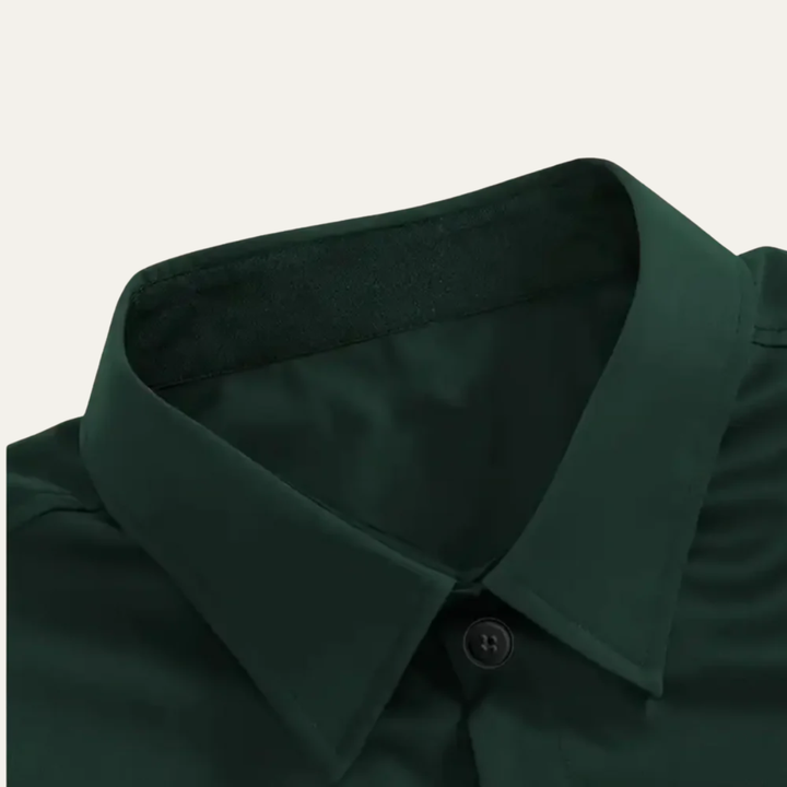 Freja Andersen | Herre stretch knaplukning slim fit kjole skjorte