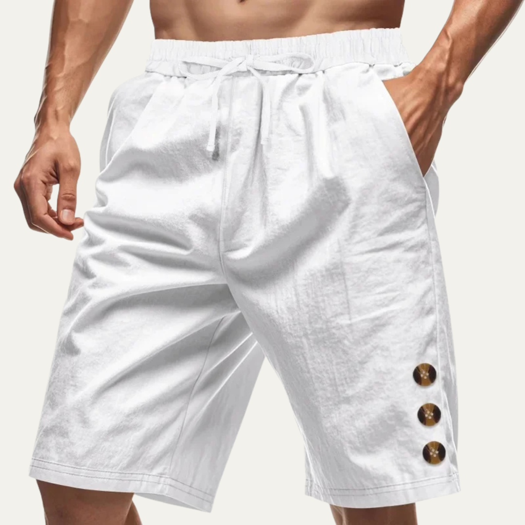 Freja Andersen | Herre afslappet knap Detail snøre sommer shorts