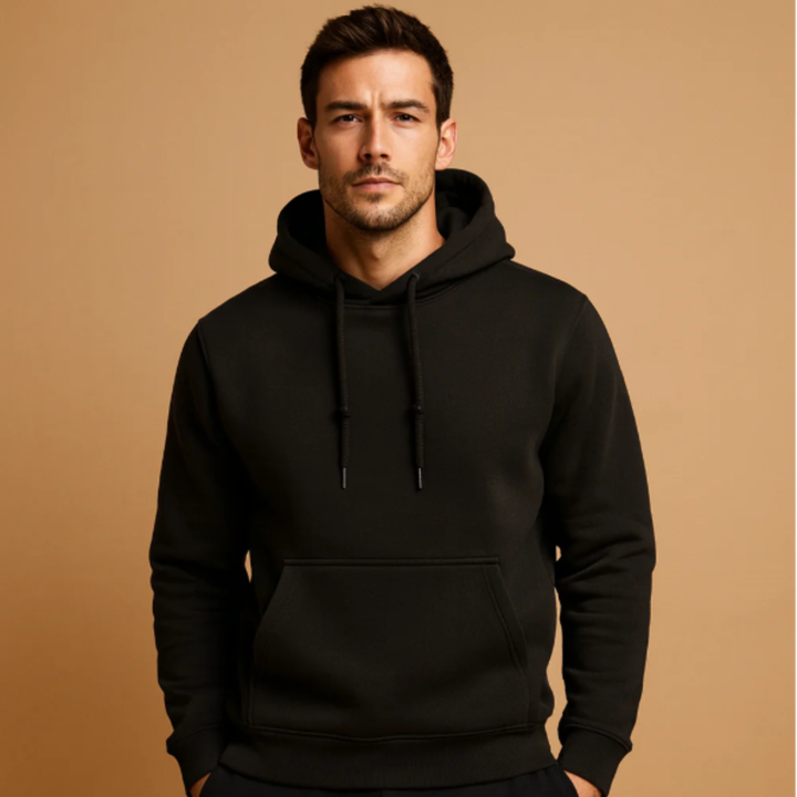 Freja Andersen | Herre klassisk Hoodie trøje med Front Pocket