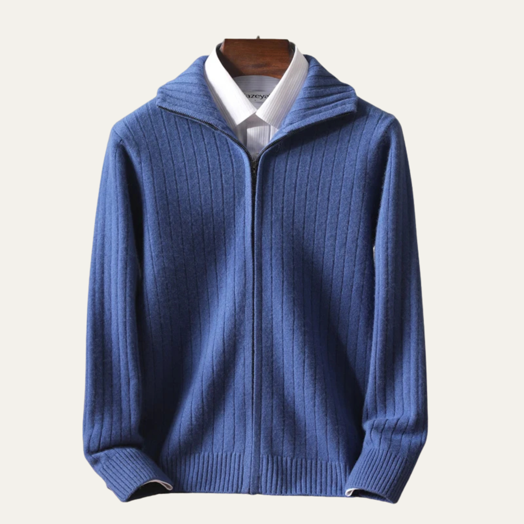 Blackwell | Herre vinter strik merino uld Zip cardigan