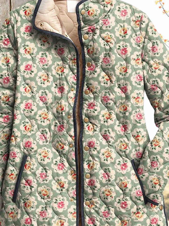 ELEANOR | VINTAGE ROSE VATTERET JAKKE — 2