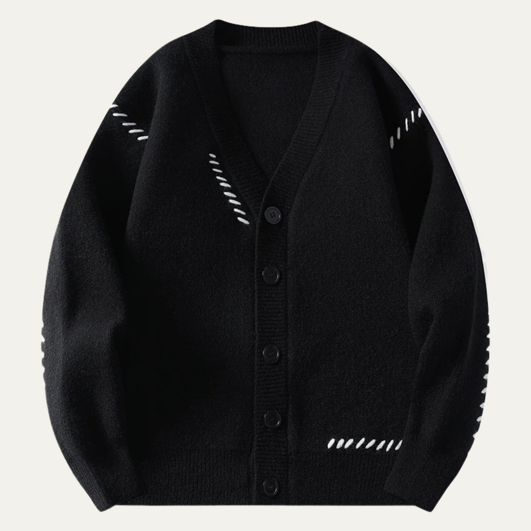 Hawthorne | Herre knap Front strik cardigan trøje