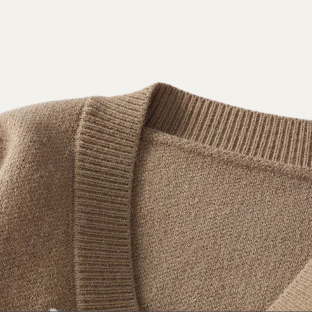 Hawthorne | Herre knap Front strik cardigan trøje