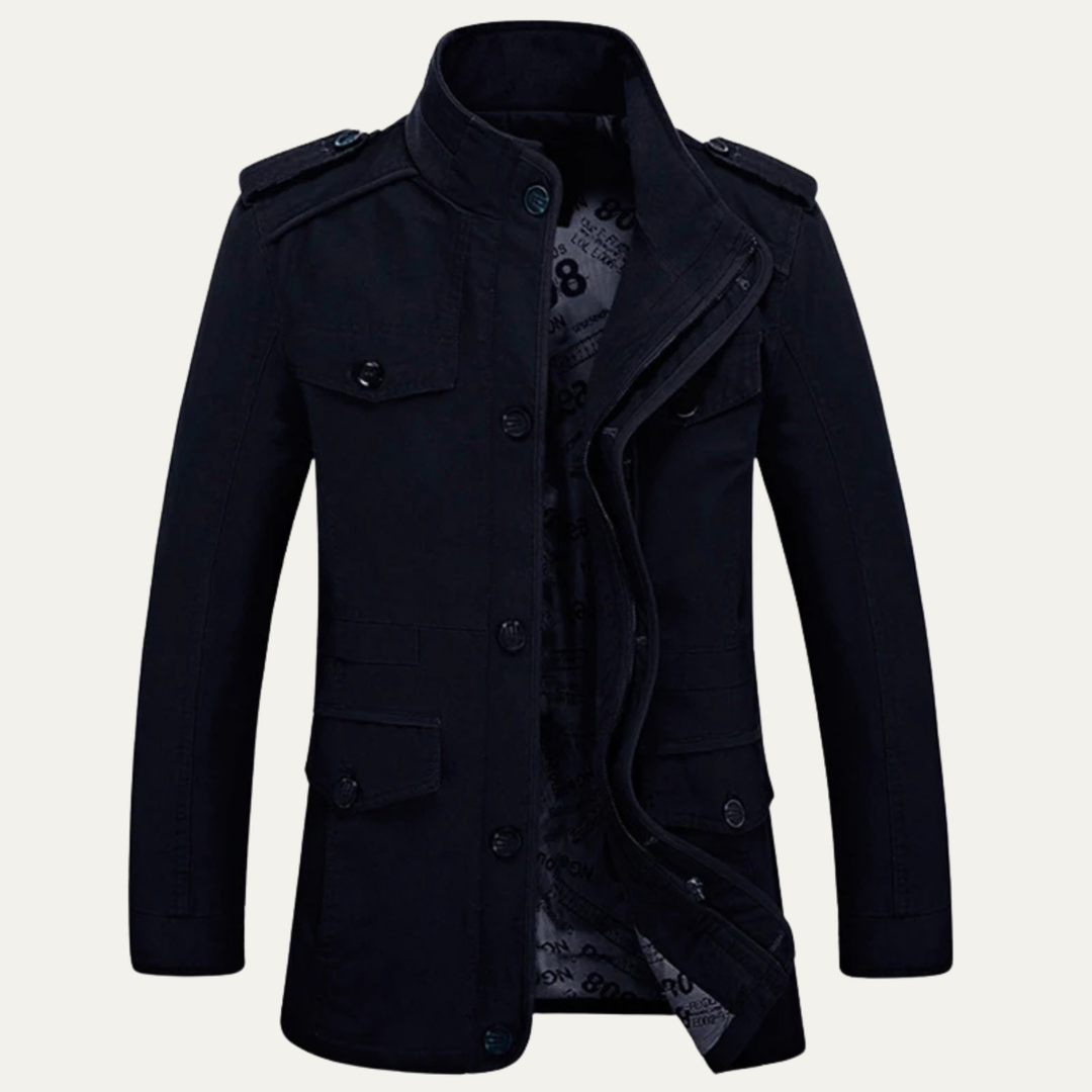 Freja Andersen | Herre afslappet trenchcoat lang Military jakke