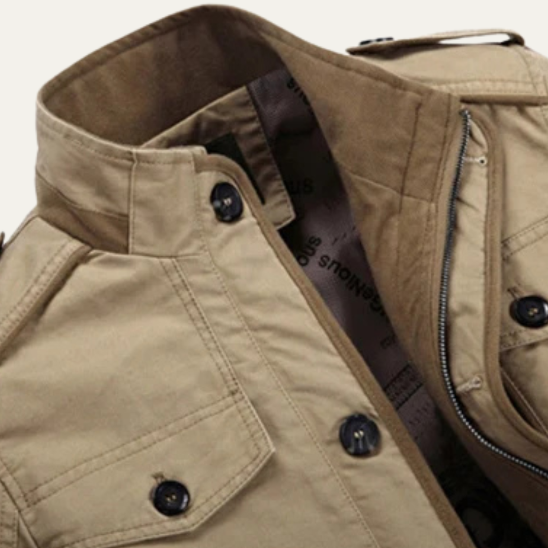 Freja Andersen | Herre afslappet trenchcoat lang Military jakke