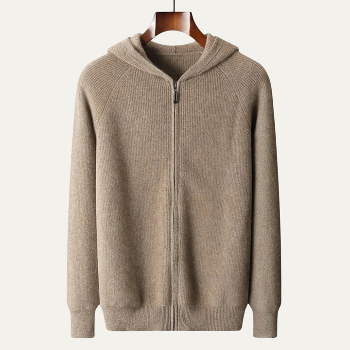 Riva Garda herre blød luksus merino uld Zipped trøje