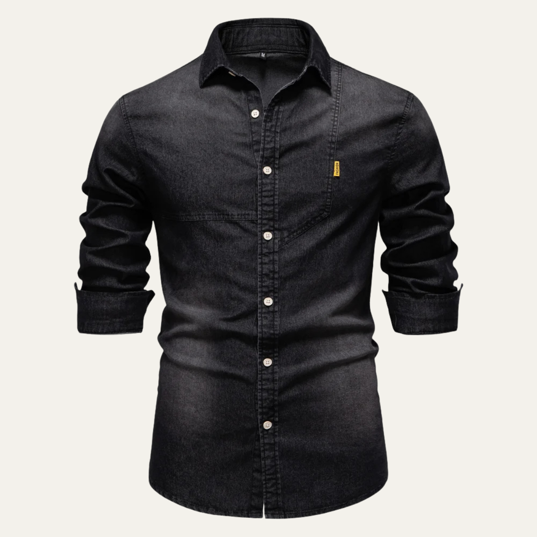 Freja Andersen | Herre slim fit Cowboy Style denim skjorte