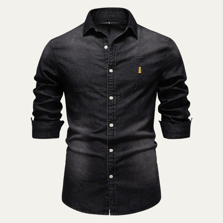Freja Andersen | Herre slim fit Cowboy Style denim skjorte