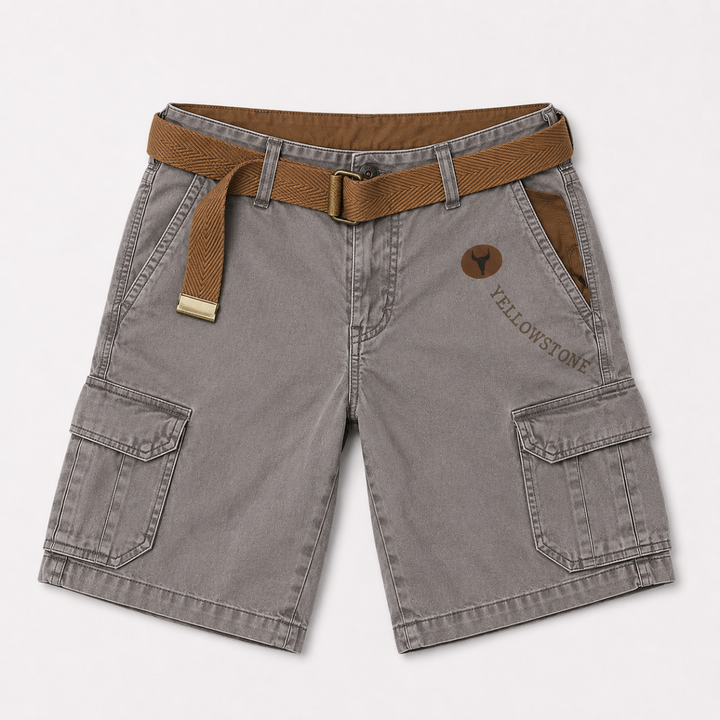 Freja Andersen | Herre Multi Pocket taktisk cargo shorts med bælte