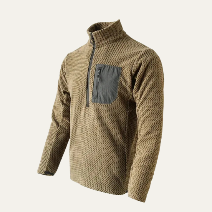 Freja Andersen | Herre kashmir Wavy Texture trøje med Chest Pocket