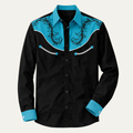 Briarstone Park herre Two Tone Patchwork Western let denim skjorte