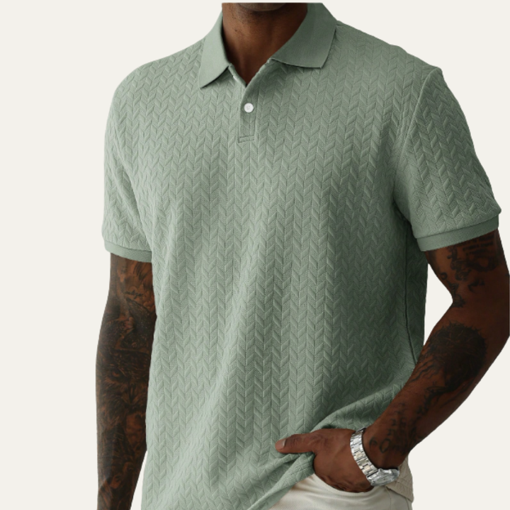 Oakridge Hill herre klassisk tekstureret sommer poloshirt