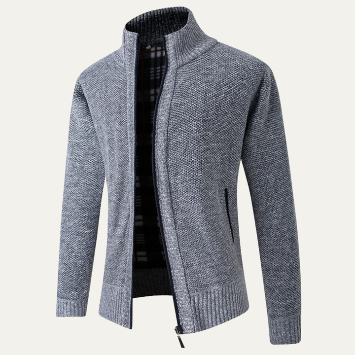 Cala Luna herre stående krave strik Zip cardigan