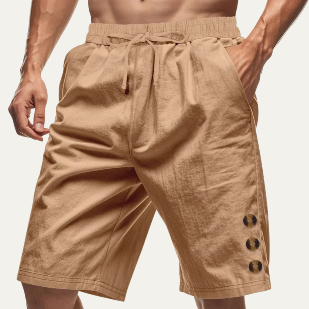Freja Andersen | Herre afslappet knap Detail snøre sommer shorts