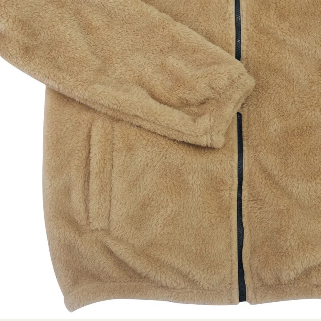 Freja Andersen | Herre Fleece varm blød Velvet Hoodie jakke