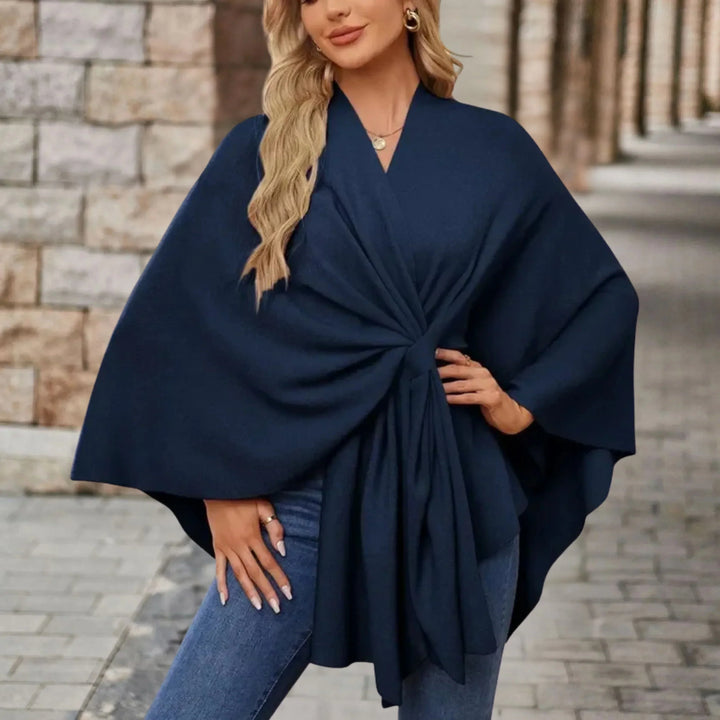 Briana™ | Elegant draperet poncho — 9