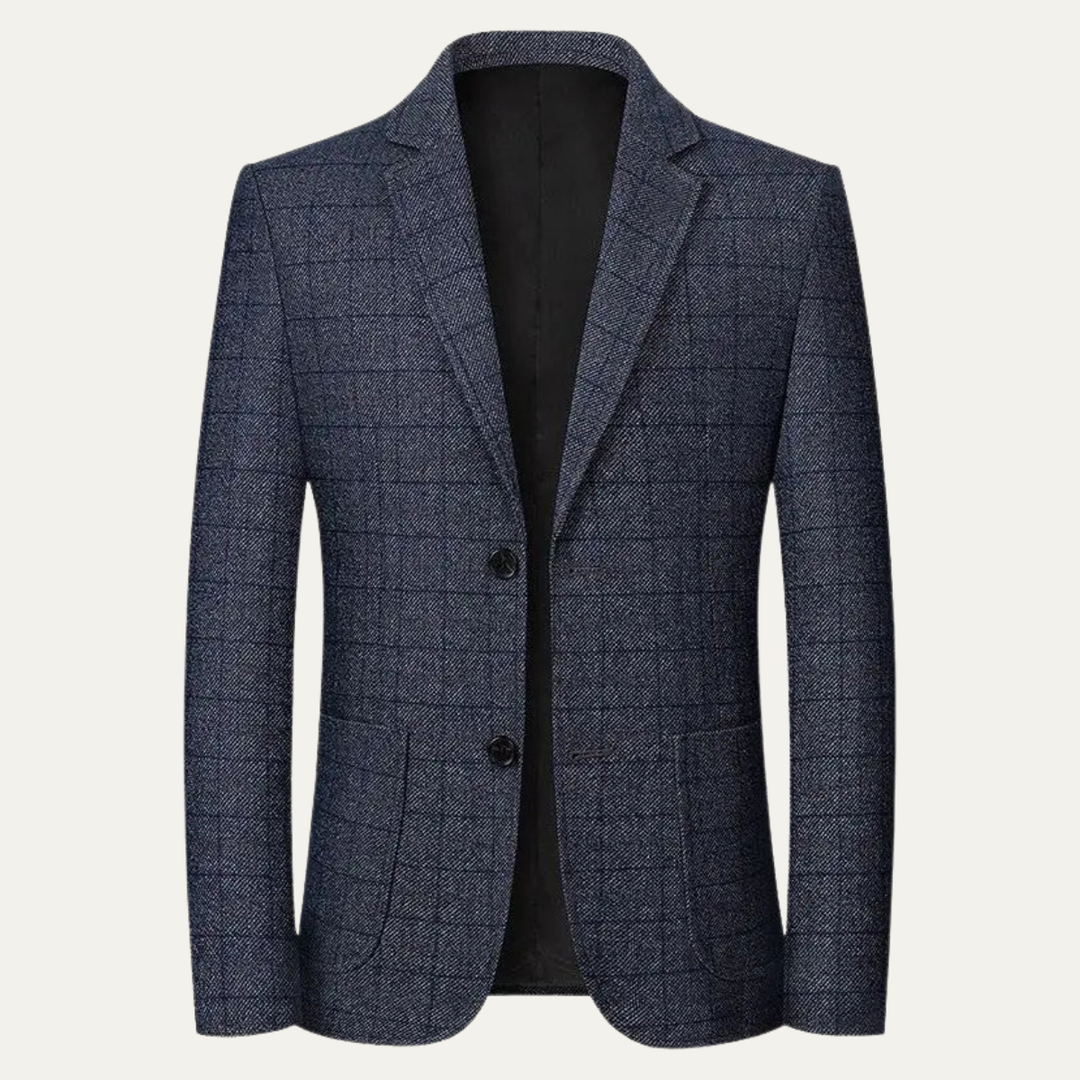 Freja Andersen | Herre klassisk Plaid blazer med Check Pattern
