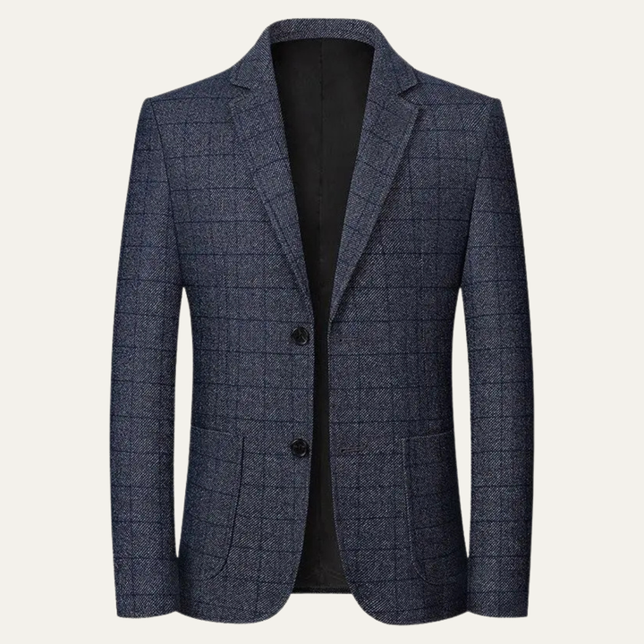 Freja Andersen | Herre klassisk Plaid blazer med Check Pattern