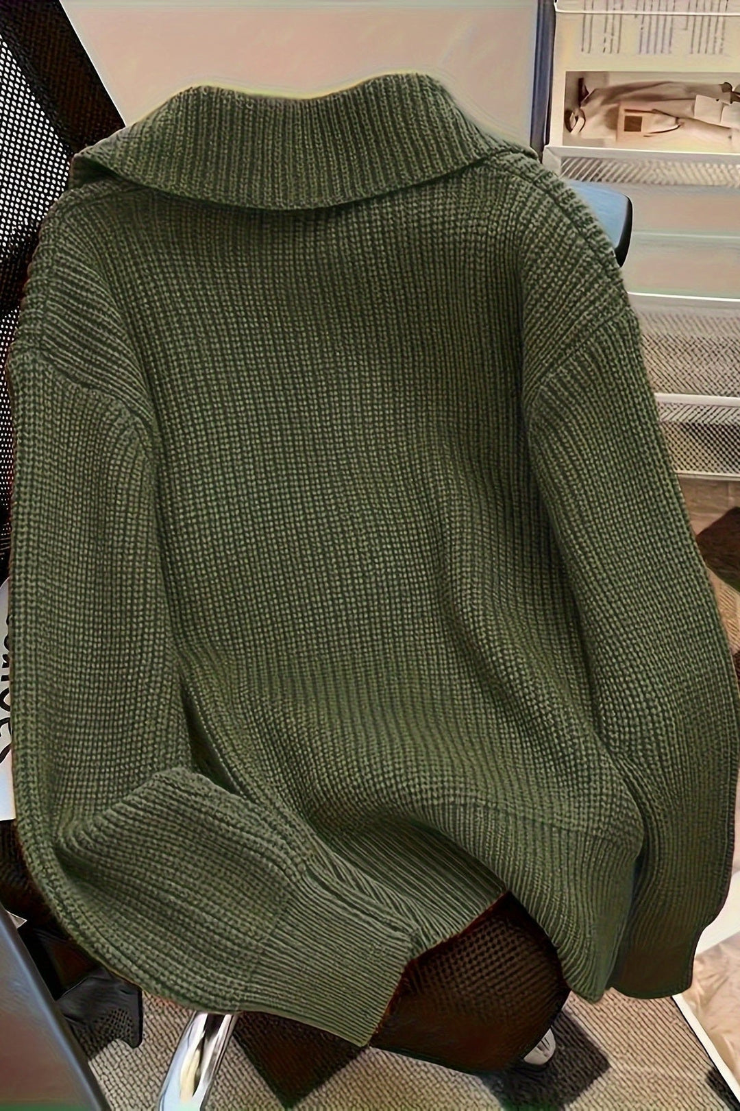 Astrid | Olivengrøn cardigan