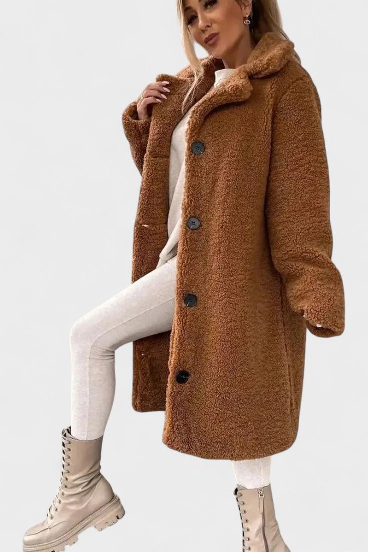 Freja Andersen | Elegant teddyjakke i luksuriøst design