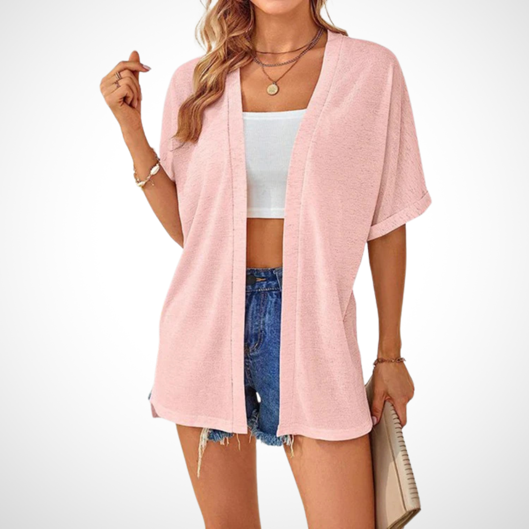Ruth™ | Stilfuld Flowy kortærmet cardigan — 9