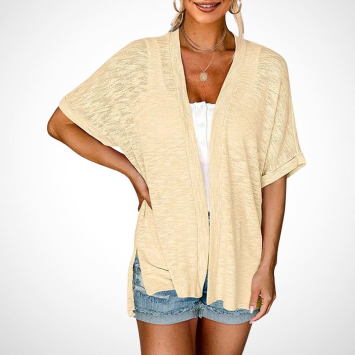 Ruth™ | Stilfuld Flowy kortærmet cardigan — 1