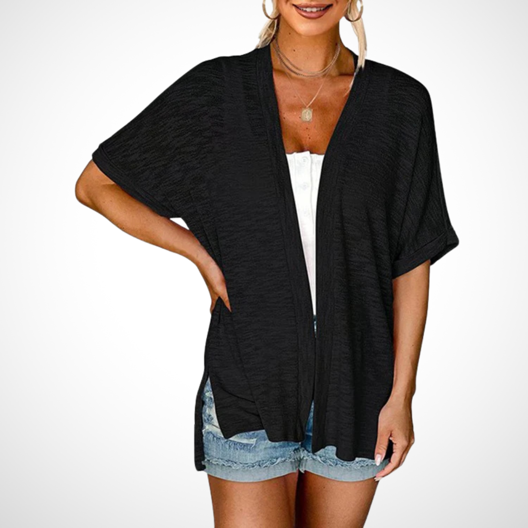 Ruth™ | Stilfuld Flowy kortærmet cardigan — 3