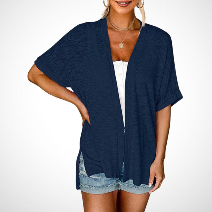 Ruth™ | Stilfuld Flowy kortærmet cardigan — 4