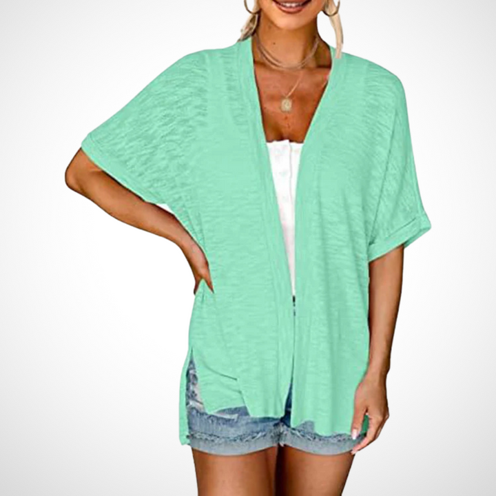 Ruth™ | Stilfuld Flowy kortærmet cardigan — 5