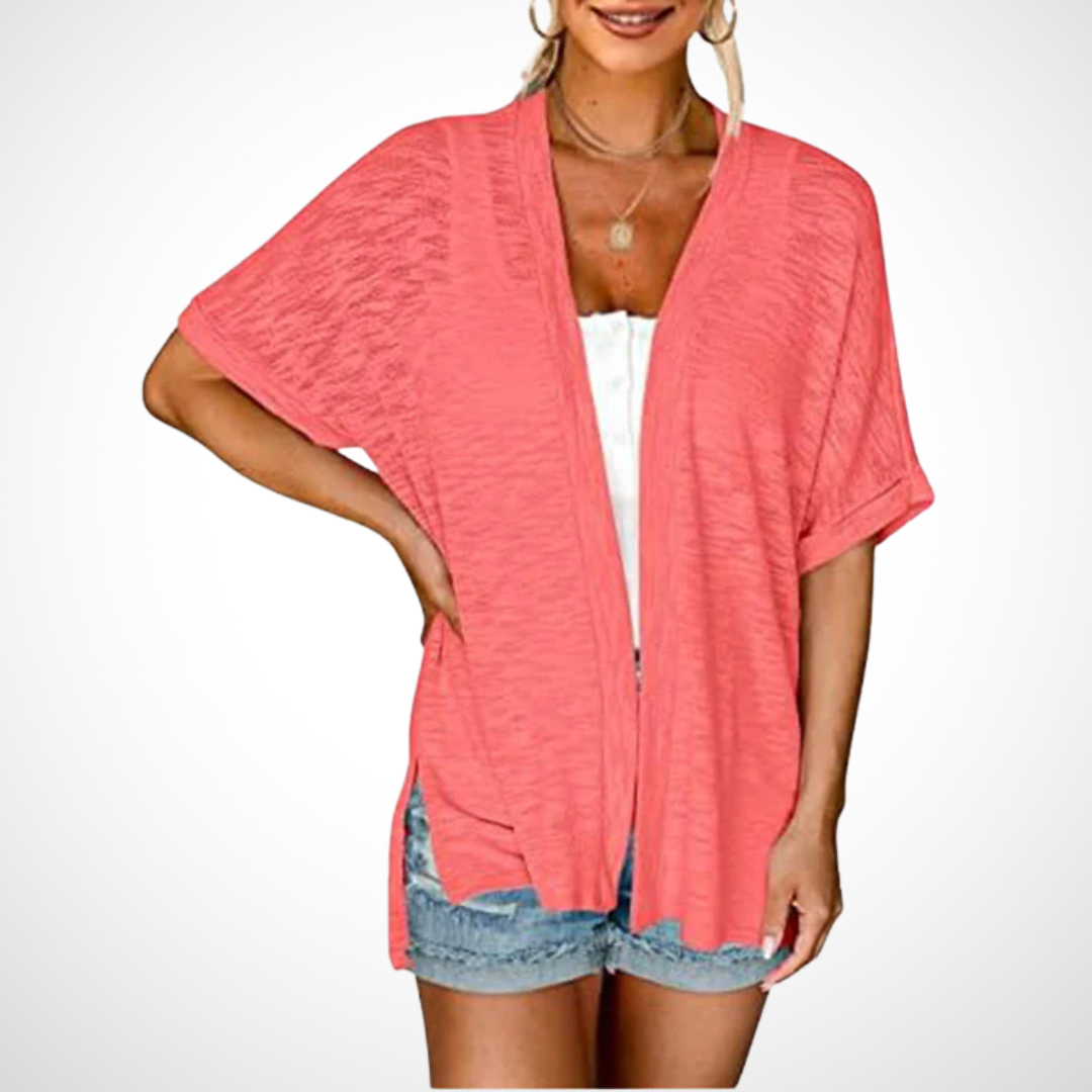 Ruth™ | Stilfuld Flowy kortærmet cardigan — 6
