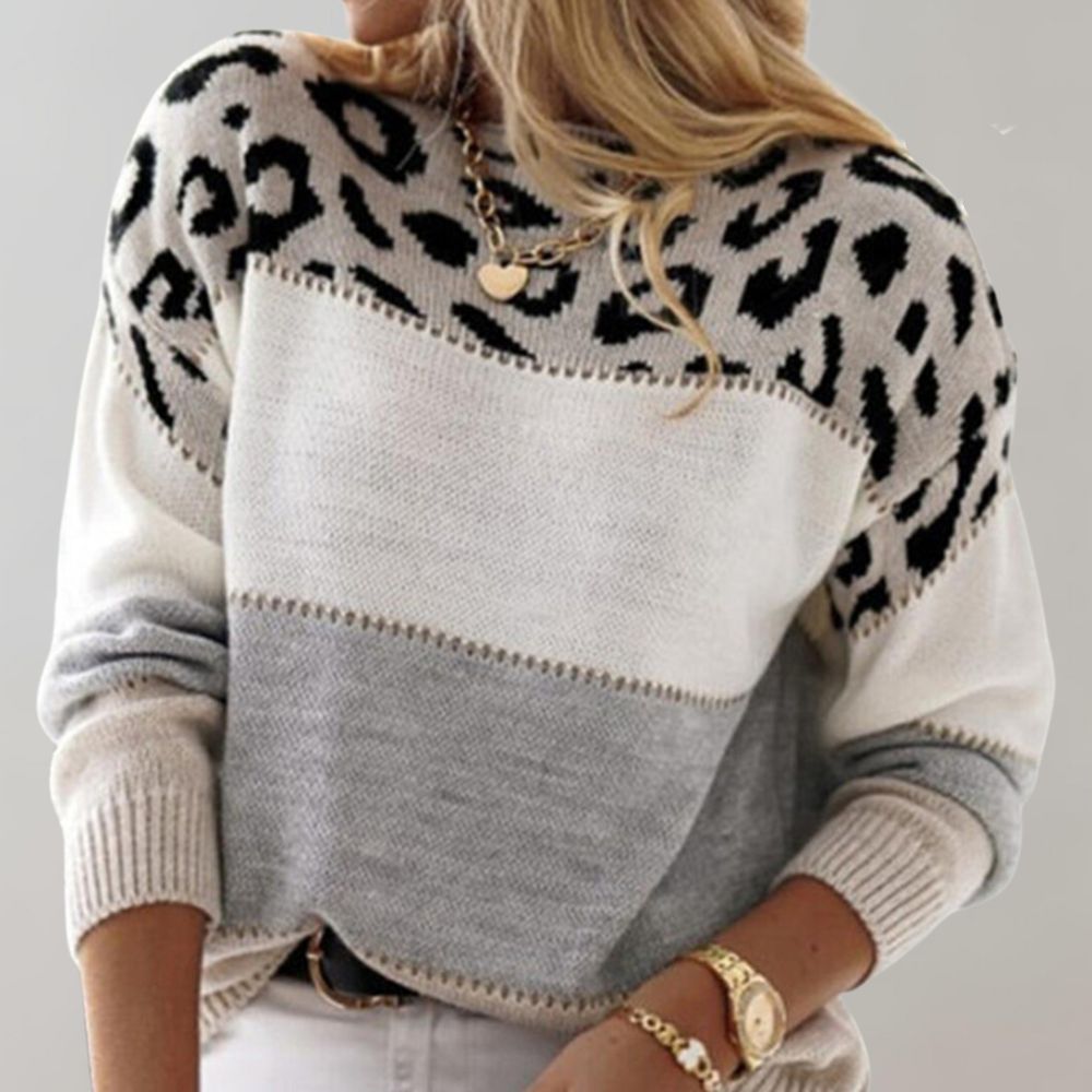Charlene | Casual sweater med leopardprint — 6