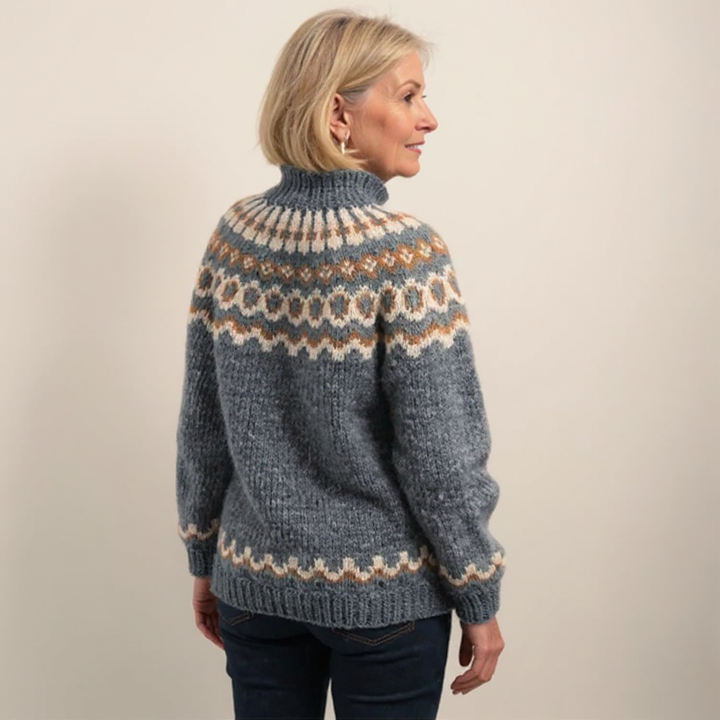 Carla | vintage Islandstrikpullover