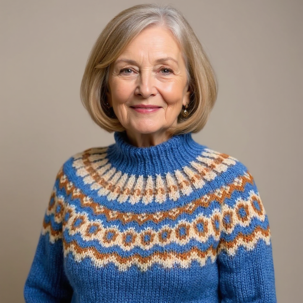 Carla | vintage Islandstrikpullover