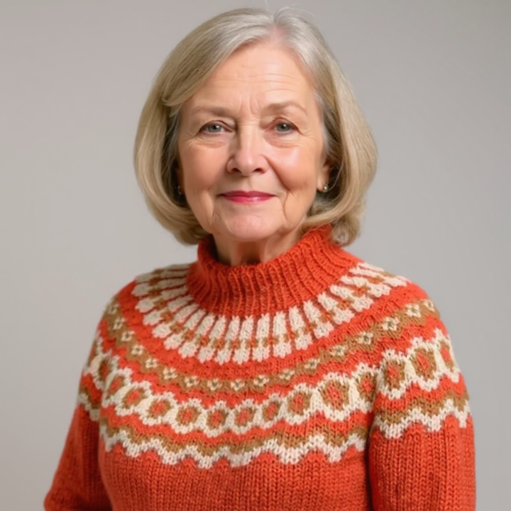 Carla | vintage Islandstrikpullover