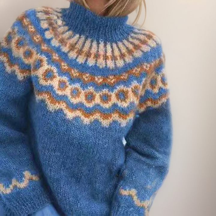 Carla | vintage Islandstrikpullover