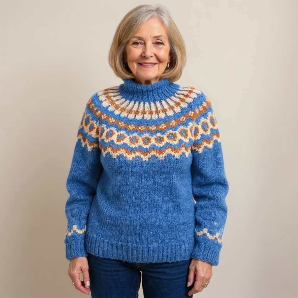 Carla | vintage Islandstrikpullover