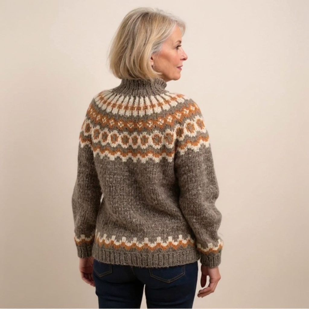 Carla | vintage Islandstrikpullover