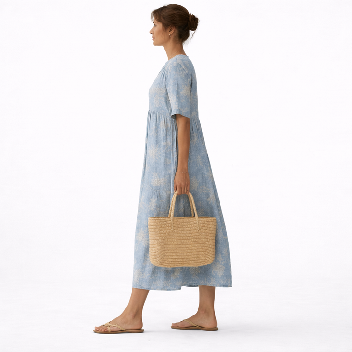 Alma™ | Elegant kjole med laguneprint – billede 4
