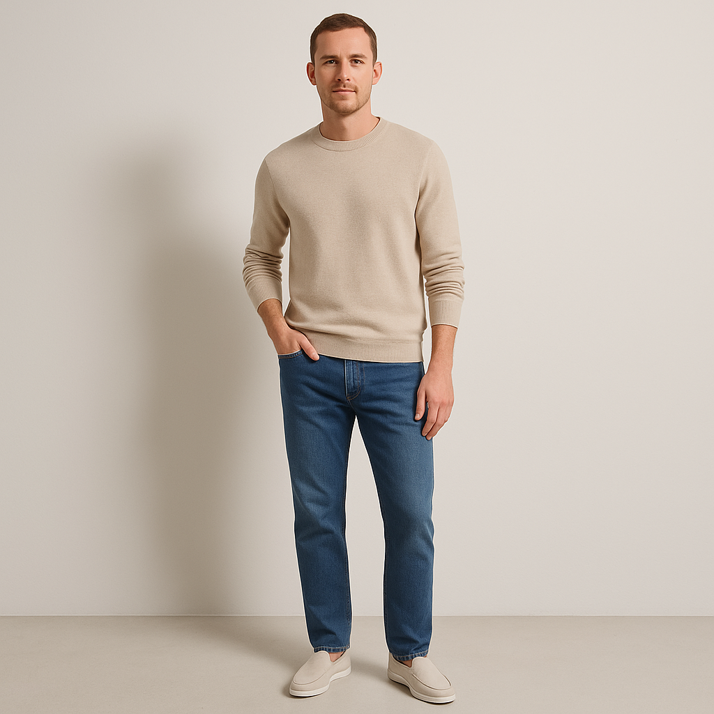 Ashbourne ruskind loafers til mænd