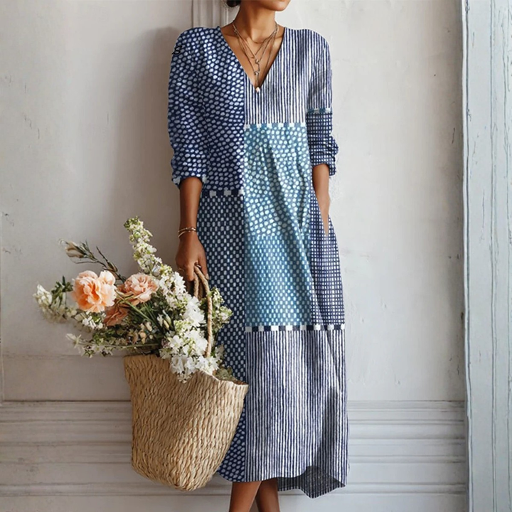 Sara™ | Let blomstret kjole – billede 1
