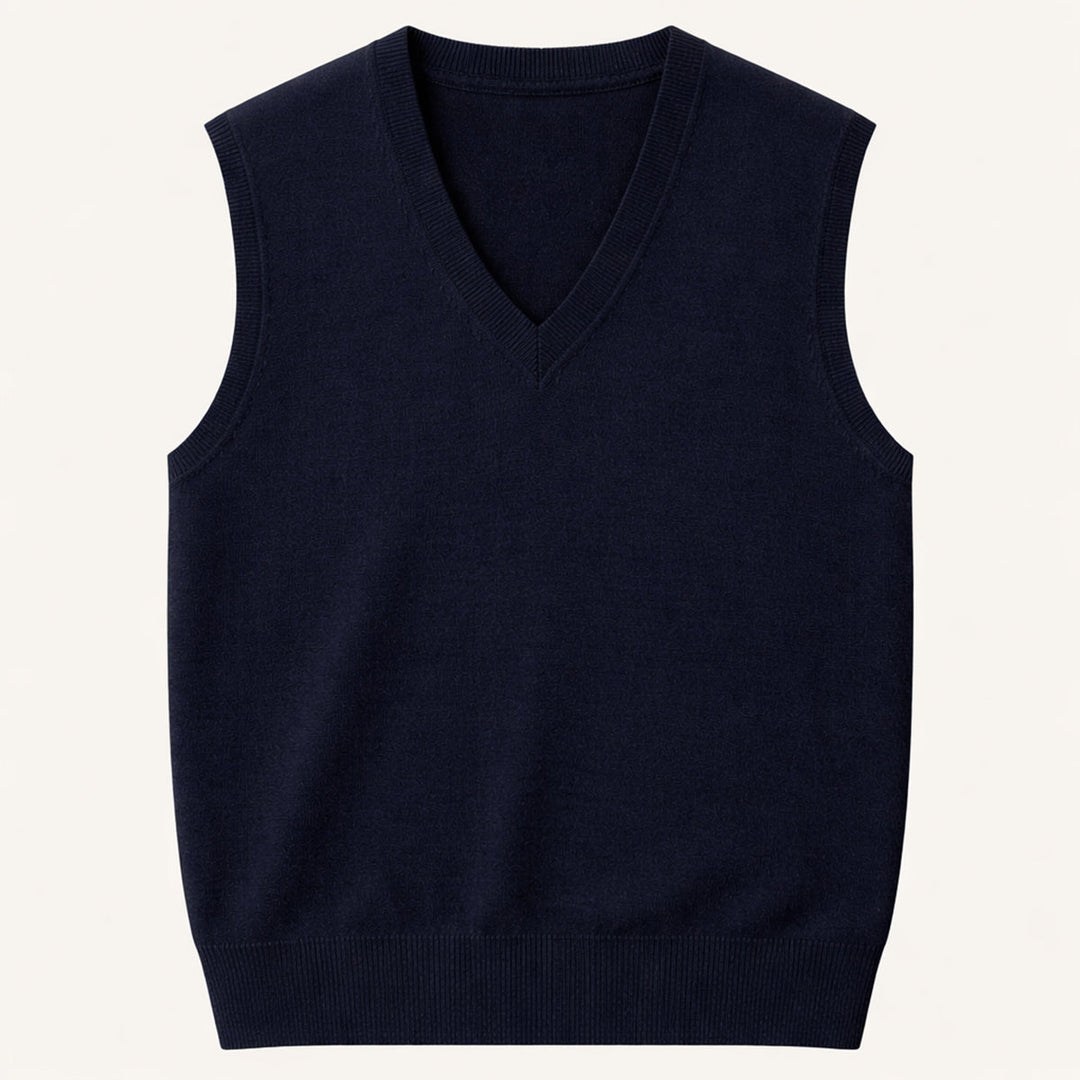 Freja Andersen | Herre V-hals ærmeløs strik Vest for Layered Look