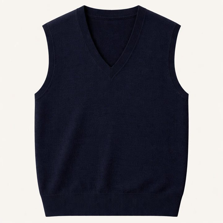 Freja Andersen | Herre V-hals ærmeløs strik Vest for Layered Look