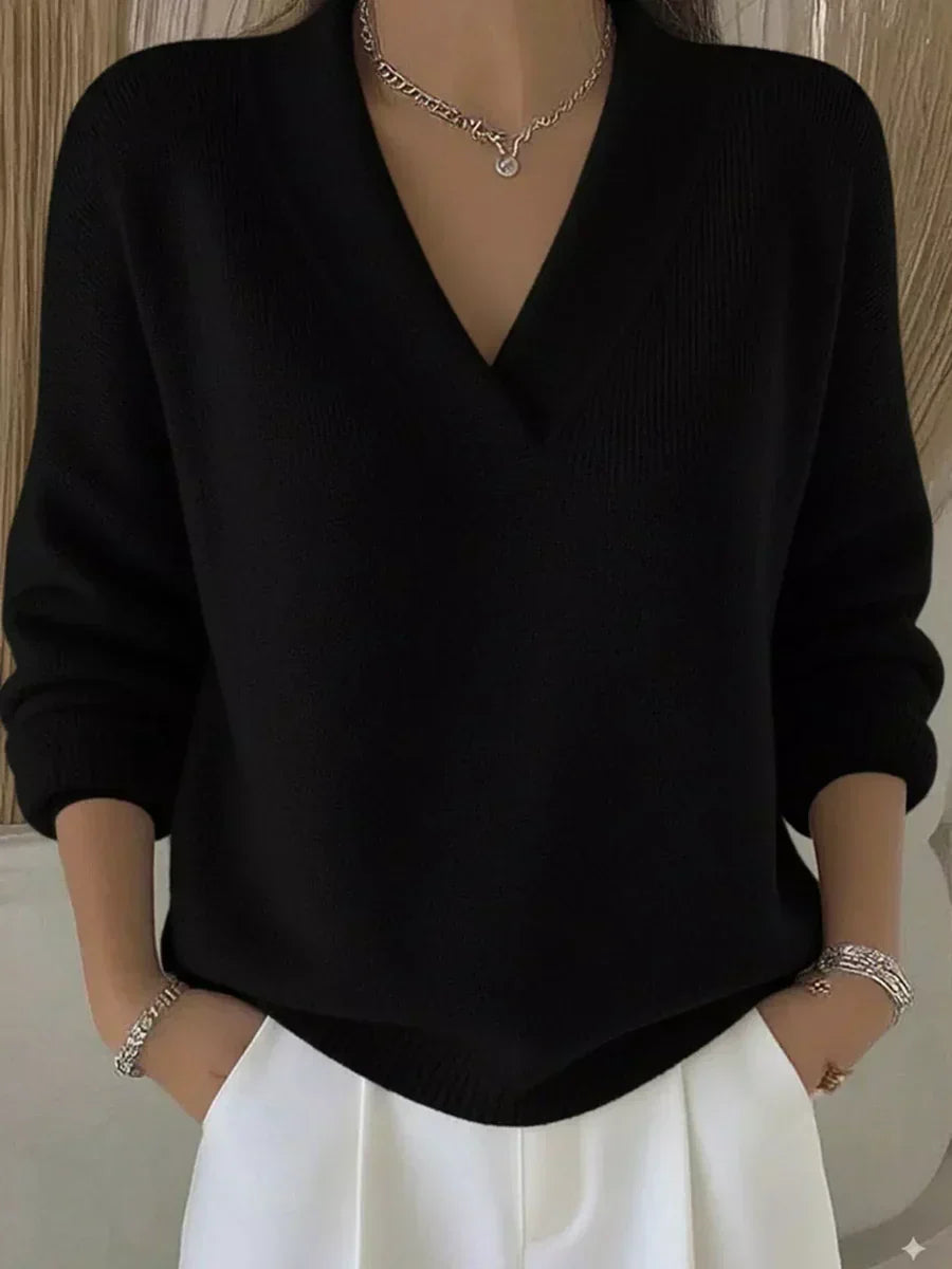 Vivelle™ | Afslappet sweater med V-hals — 4