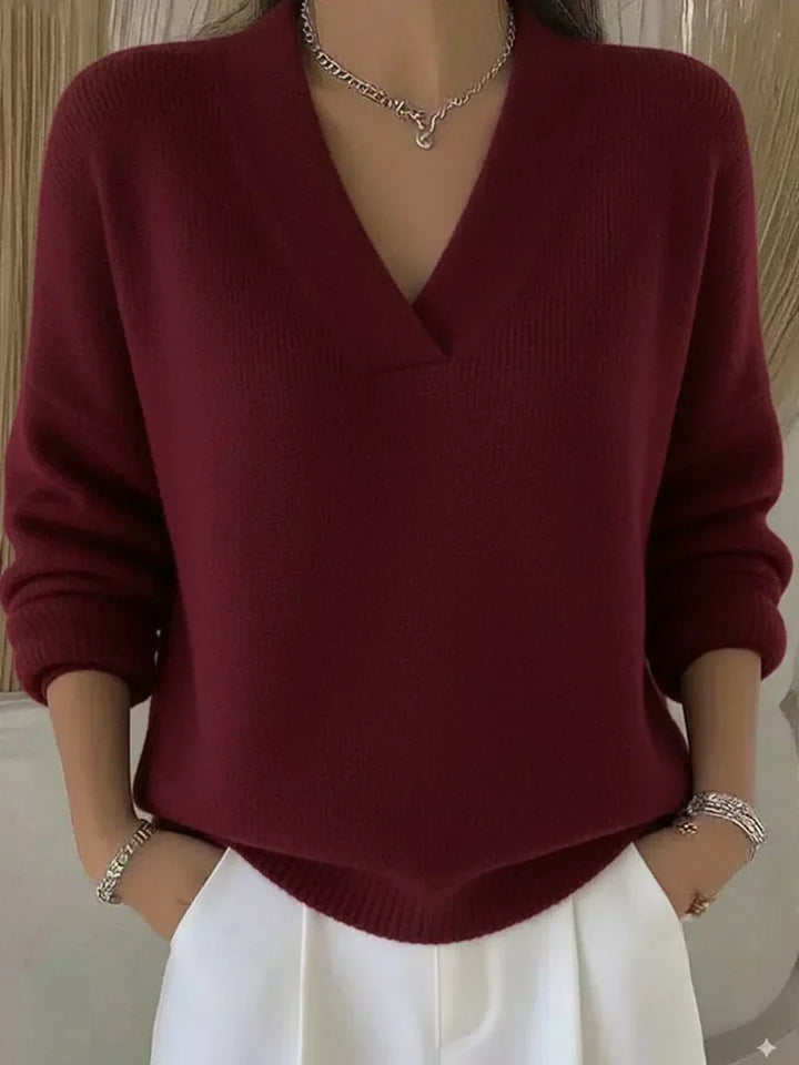 Vivelle™ | Afslappet sweater med V-hals — 1