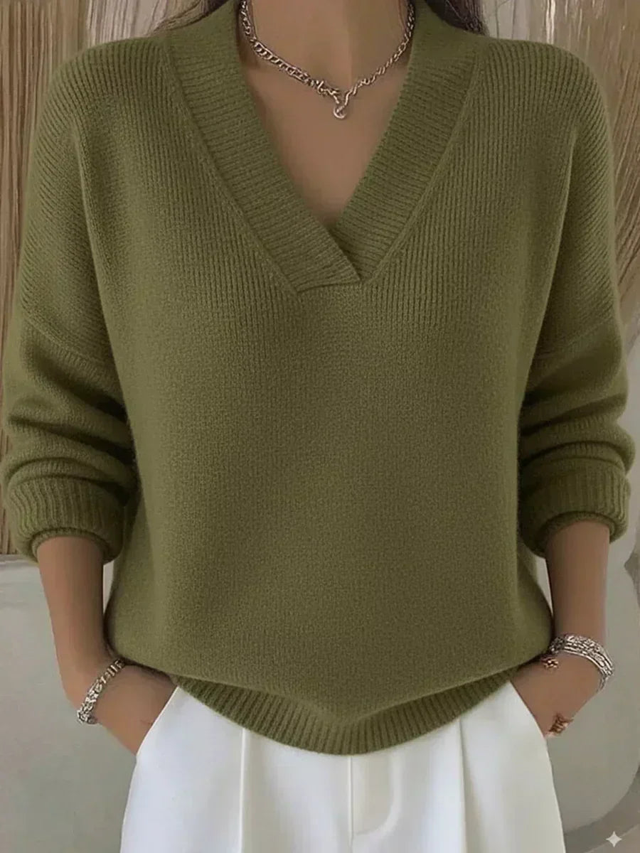 Vivelle™ | Afslappet sweater med V-hals — 3
