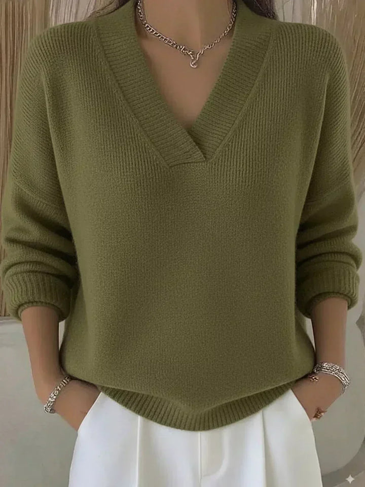 Vivelle™ | Afslappet sweater med V-hals — 3