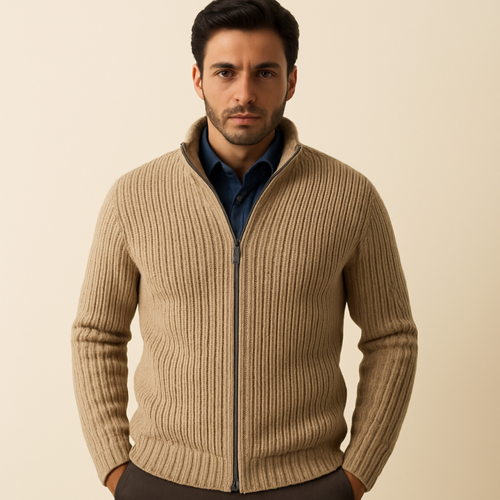 Windsor strikket Zip Up cardigan