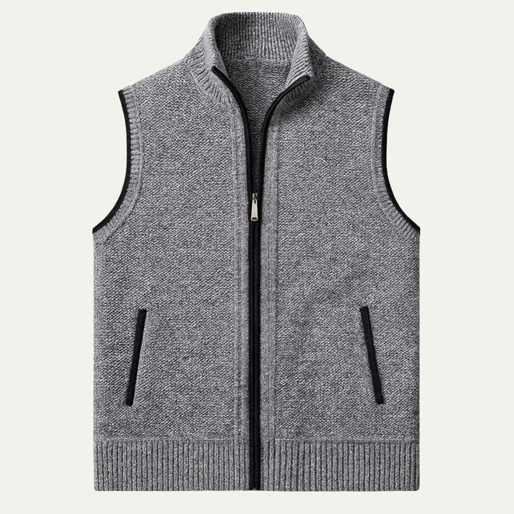 Freja Andersen | Herre business afslappet strik Zip Up Vest