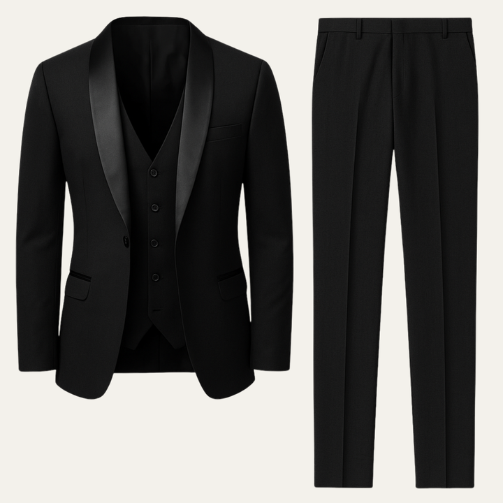 Freja Andersen | Herre 3 Piece jakkesæt - Elegant slim fit Formal Tuxedo sæt